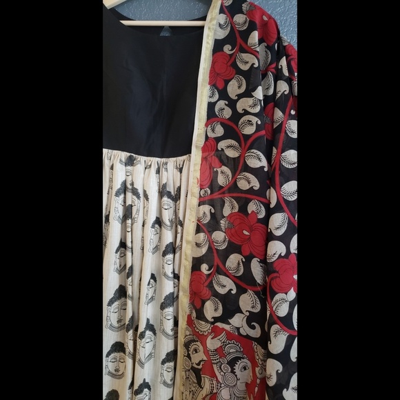 3 piece Indian Anarkali long gown dress - Picture 2 of 5